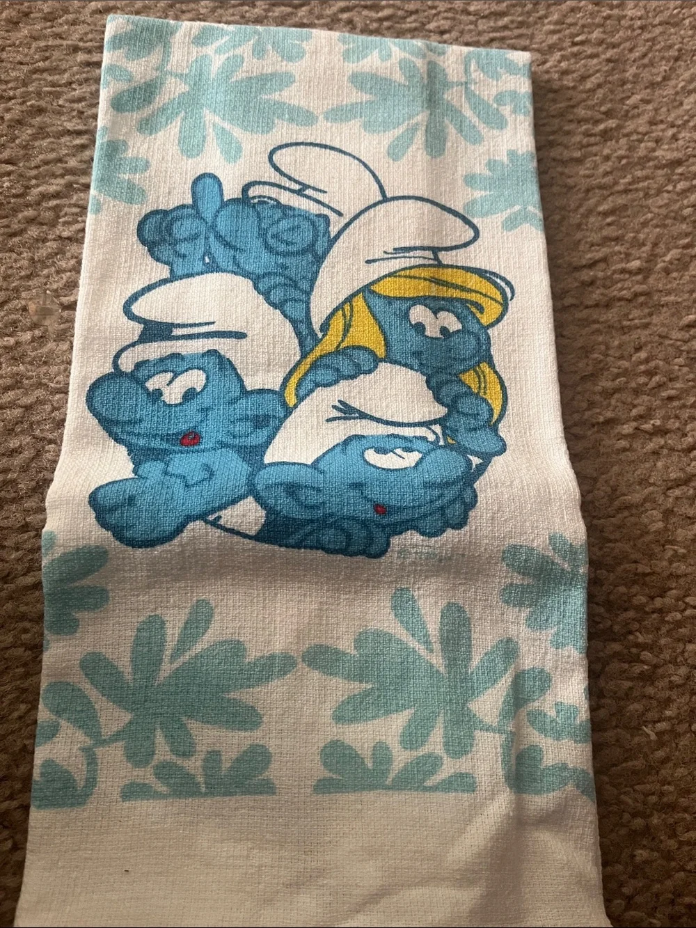 Smurfs Blue Pot Holder and Towel Set